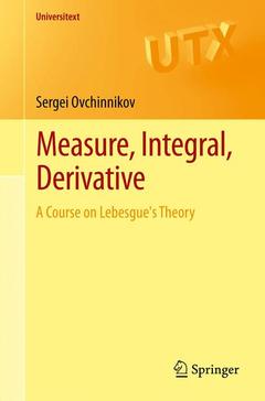 Cover of the book Measure, Integral, Derivative