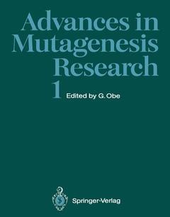 Couverture de l’ouvrage Advances in Mutagenesis Research