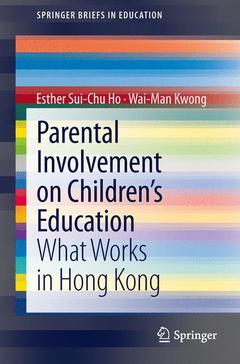 Couverture de l’ouvrage Parental Involvement on Children’s Education