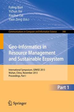 Cover of the book Geo-Informatics in Resource Management and Sustainable Ecosystem