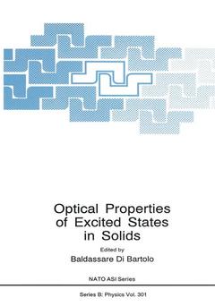 Couverture de l’ouvrage Optical Properties of Excited States in Solids