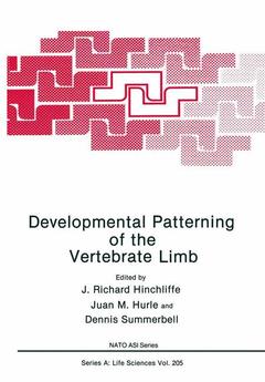 Couverture de l’ouvrage Developmental Patterning of the Vertebrate Limb