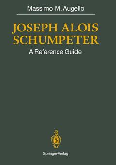 Couverture de l’ouvrage Joseph Alois SCHUMPETER
