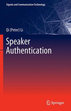 Couverture de l’ouvrage Speaker Authentication
