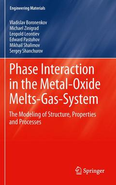Cover of the book Phase Interaction in the Metal - Oxide Melts - Gas -System