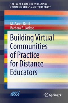 Couverture de l’ouvrage Building Virtual Communities of Practice for Distance Educators
