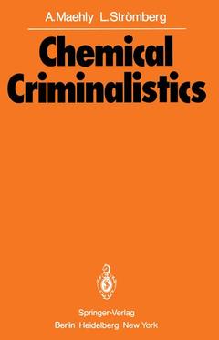 Couverture de l’ouvrage Chemical Criminalistics