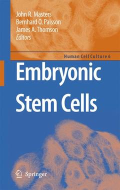 Couverture de l’ouvrage Embryonic Stem Cells