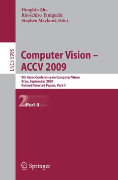 Couverture de l’ouvrage Computer Vision -- ACCV 2009