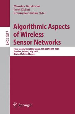 Couverture de l’ouvrage Algorithmic Aspects of Wireless Sensor Networks