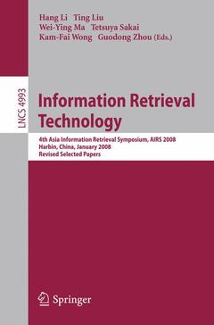 Couverture de l’ouvrage Information Retrieval Technology