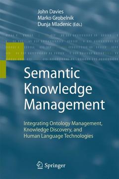 Couverture de l’ouvrage Semantic Knowledge Management