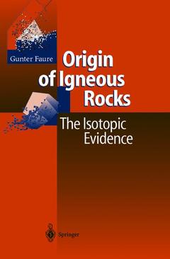 Couverture de l’ouvrage Origin of Igneous Rocks