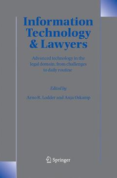 Cover of the book Information Technology and Lawyers