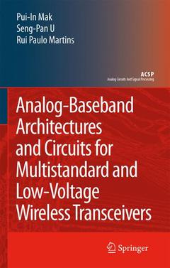 Couverture de l’ouvrage Analog-Baseband Architectures and Circuits for Multistandard and Low-Voltage Wireless Transceivers