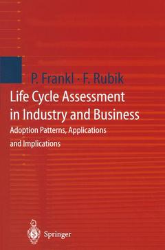 Couverture de l’ouvrage Life Cycle Assessment in Industry and Business
