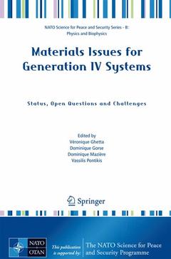 Cover of the book Materials Issues for Generation IV Systems