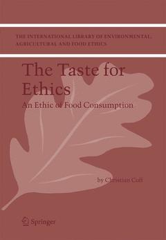 Couverture de l’ouvrage The Taste for Ethics
