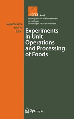 Couverture de l’ouvrage Experiments in Unit Operations and Processing of Foods
