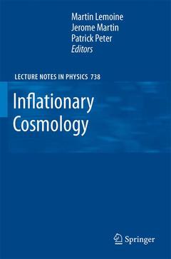 Couverture de l’ouvrage Inflationary Cosmology