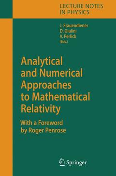Couverture de l’ouvrage Analytical and Numerical Approaches to Mathematical Relativity