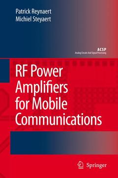 Couverture de l’ouvrage RF Power Amplifiers for Mobile Communications