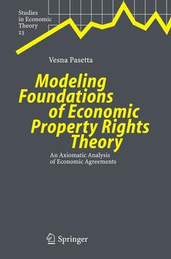 Couverture de l’ouvrage Modeling Foundations of Economic Property Rights Theory