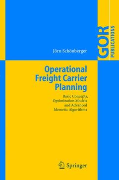 Couverture de l’ouvrage Operational Freight Carrier Planning