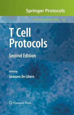 Couverture de l’ouvrage T Cell Protocols