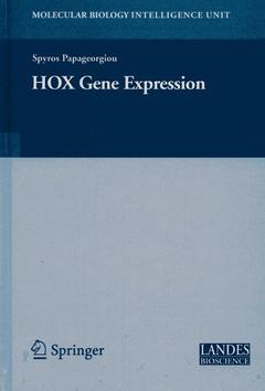Couverture de l’ouvrage HOX Gene Expression
