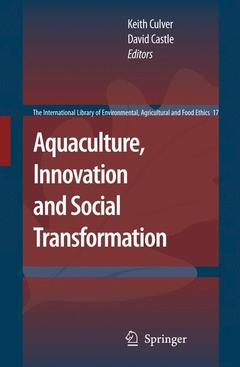 Couverture de l’ouvrage Aquaculture, Innovation and Social Transformation