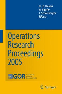 Couverture de l’ouvrage Operations Research Proceedings 2005
