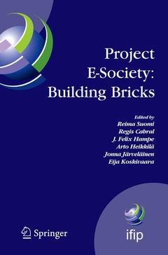 Couverture de l’ouvrage Project E-Society: Building Bricks