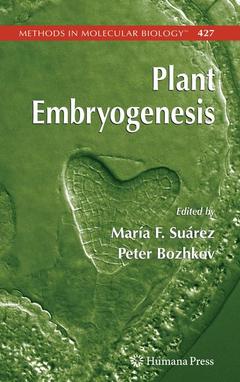 Couverture de l’ouvrage Plant Embryogenesis