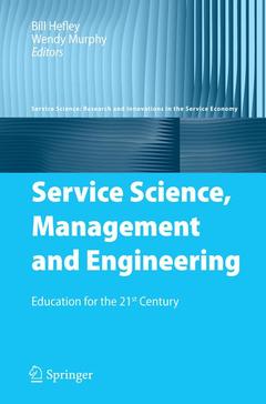 Cover of the book Service Science, Management and Engineering