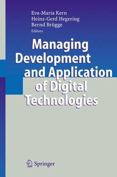 Couverture de l’ouvrage Managing Development and Application of Digital Technologies