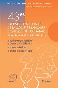 Couverture de l’ouvrage 43es journées nationales de la société française de médecine périnatale