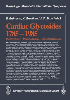 Couverture de l’ouvrage Cardiac Glycosides 1785–1985