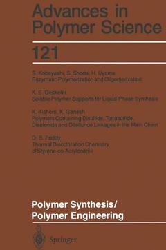 Couverture de l’ouvrage Polymer Synthesis/Polymer Engineering
