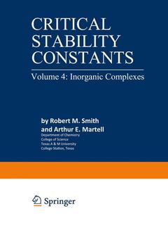 Cover of the book Critical Stability Constants