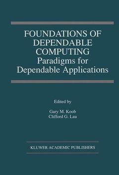 Couverture de l’ouvrage Foundations of Dependable Computing