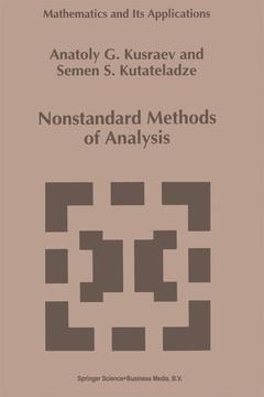 Couverture de l’ouvrage Nonstandard Methods of Analysis
