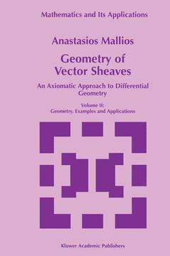 Couverture de l’ouvrage Geometry of Vector Sheaves