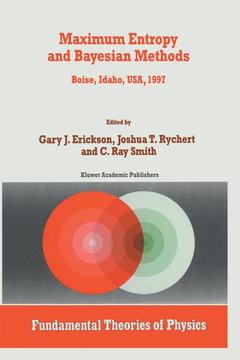 Couverture de l’ouvrage Maximum Entropy and Bayesian Methods