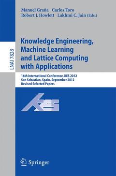 Cover of the book Knowledge Engineering, Machine Learning and Lattice Computing with Applications