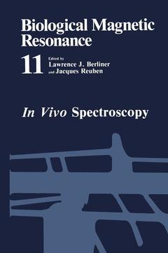 Couverture de l’ouvrage In Vivo Spectroscopy