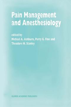 Cover of the book Pain Management and Anesthesiology