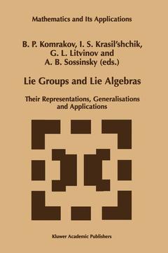 Couverture de l’ouvrage Lie Groups and Lie Algebras