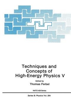 Couverture de l’ouvrage Techniques and Concepts of High-Energy Physics V