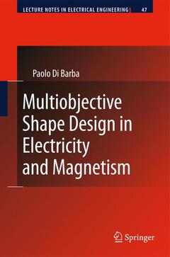 Couverture de l’ouvrage Multiobjective Shape Design in Electricity and Magnetism